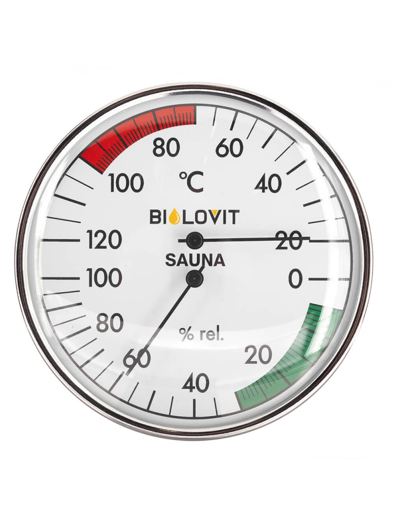 Bilovit Okrúhly teplomer s vlhkomerom do sauny