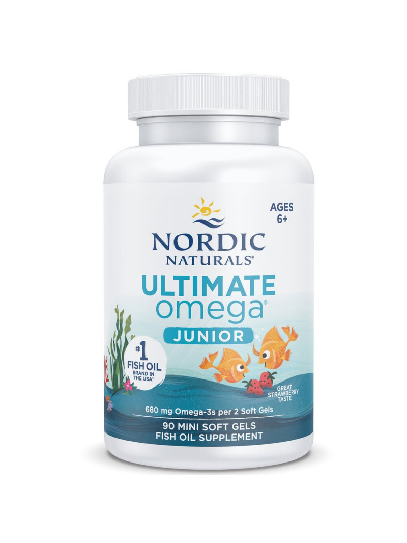 Nordic Naturals Ultimate Omega JR 680 mg jahoda - 90 kapsúl