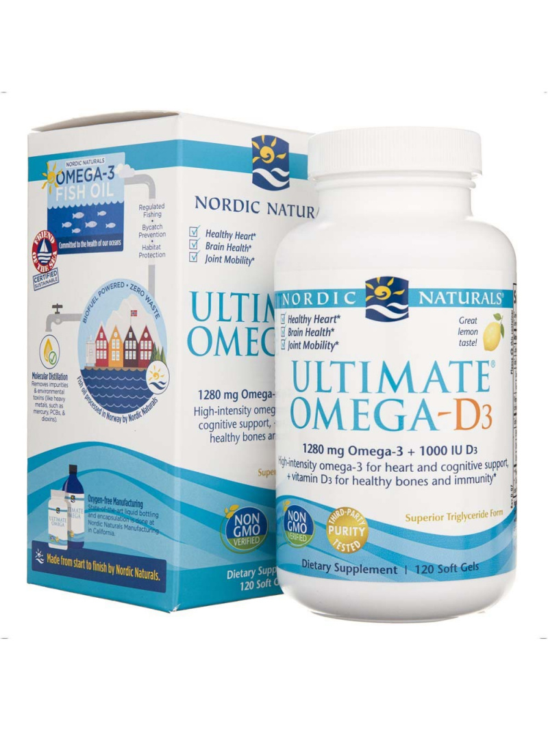 Nordic Naturals Ultimate Omega-D3 - 120 kapsúl